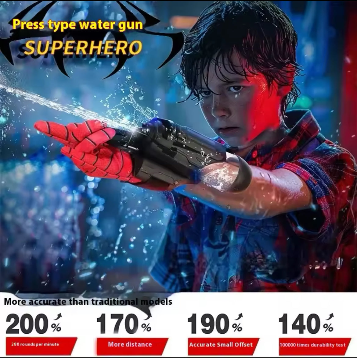 Spider-Man Glove Water Shooting Gun
