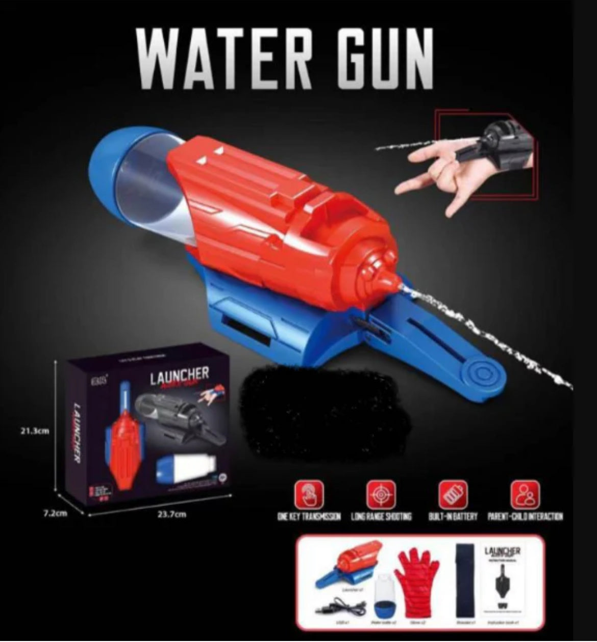 Spider-Man Glove Water Shooting Gun