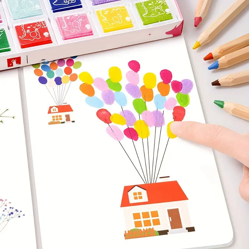 "Finger Painting Book for Kids - Educational Doodle Coloring for Toddlers in Pakistan"