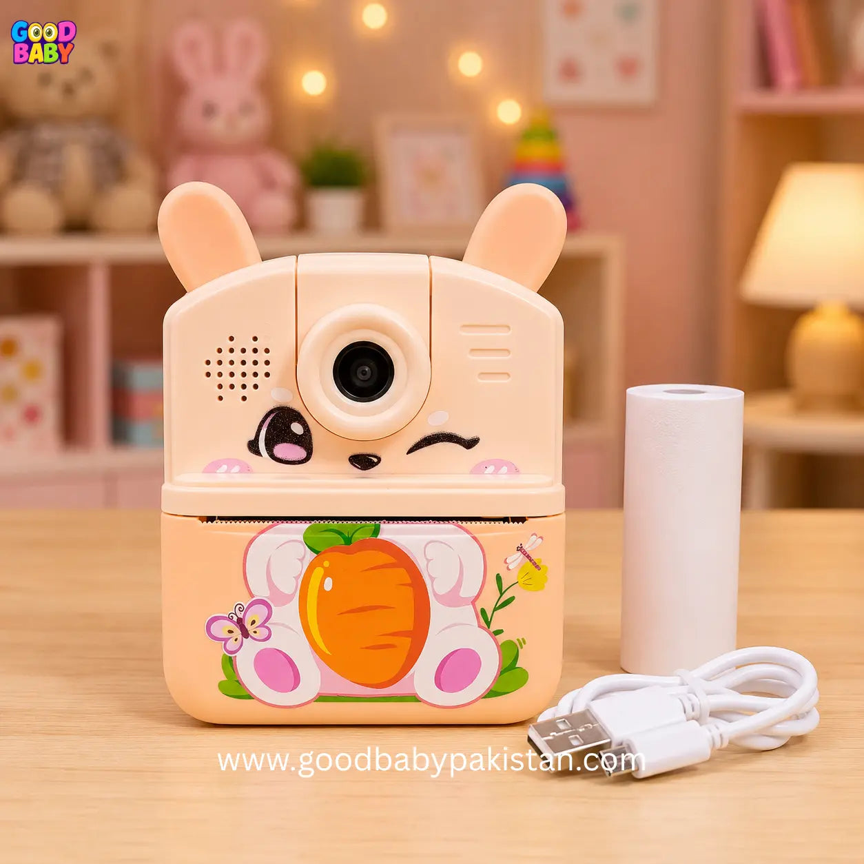 Kids Flip Lens Bunny Camera - cute digital camera toy for children