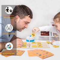 Wooden Montessori Matching Game for Kids, 2-Player Memory Toy