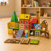Magnetic Dinosaur Building Blocks toy
