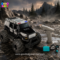 2.4G Remote Control Police Off-Road Truck for Kids