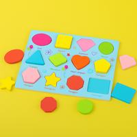Wooden Puzzle Board – Alphabets & Shapes