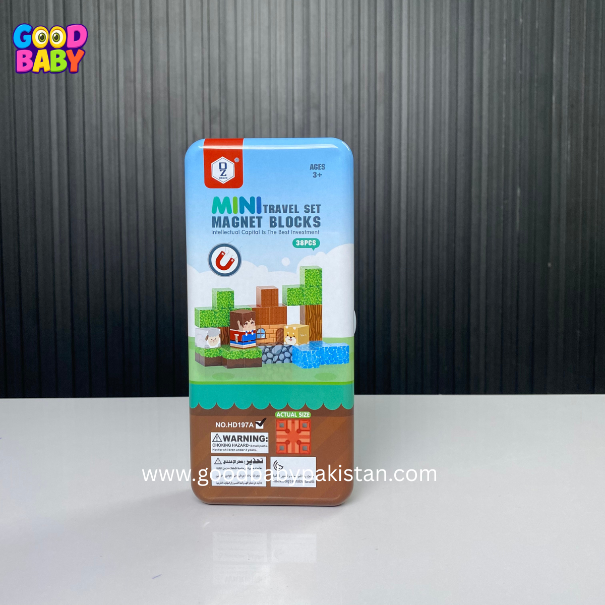 38pcs Minecraft inspired magnetic blocks for kids Pakistan