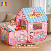 Pop-Up Ice Cream Truck Playhouse Tent