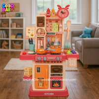 45 PCS Kitchen Spray Intelligent Playset with water spray and cooking accessories – GoodBabyPakistan