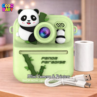 Panda Instant Printer Camera Green GOODBABYPAKISTAN