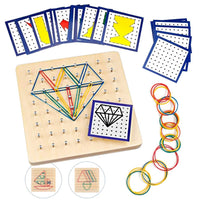 Wooden Geometry Puzzle Board Learning Toy