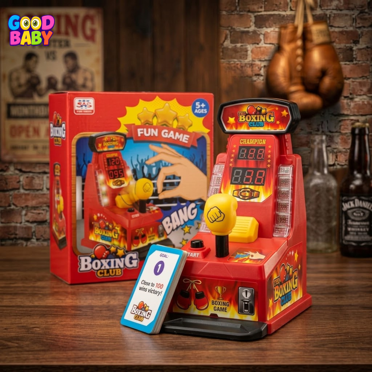 Mini finger boxing game machine for kids with score counter