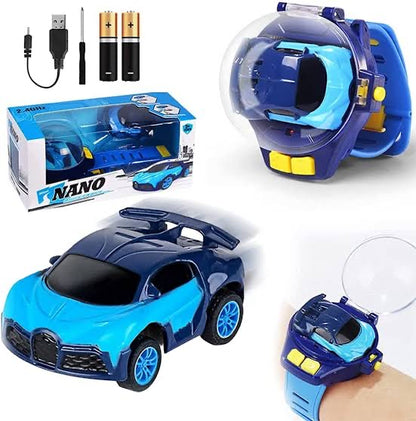 Mini RC Car Electric Wrist Watch - Rechargeable