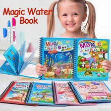 Bundle Of Magic Water Coloring Book & Sank Magic Practice Copybook (4 Books – 1 Pen – 5 Refills – 1 Pen Holder)