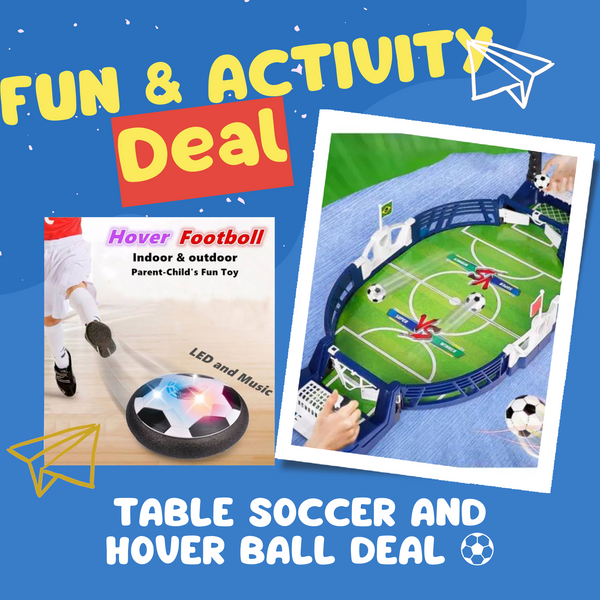 Fun & Activity Deal Family Table
Football Indoor Game (Large size)With Free
Hover Ball⚽️🔥