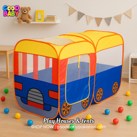 Kids Pop-Up School Bus Tent – Fun Indoor/Outdoor Playhouse