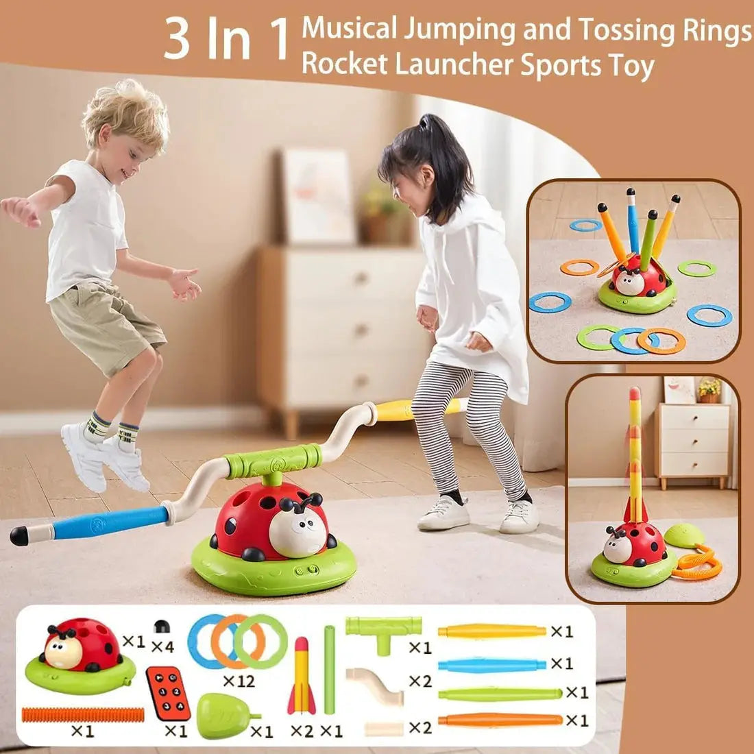 Kids Exercise Machine Kids Exercise Machine - 3-in-1 Ladybug Fitness Fun – GOODBABYPAKISTAN