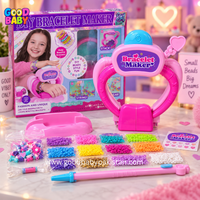 Beading pen bracelet making kit for kids with 1200+ beads