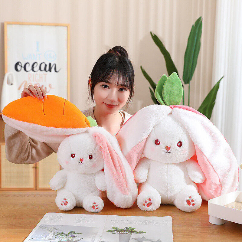 Non-toxic plush bunny pillow for children