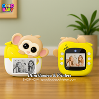 Cute Monkey Instant Print Kids Camera
