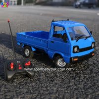 Blue remote control pickup truck toy for kids