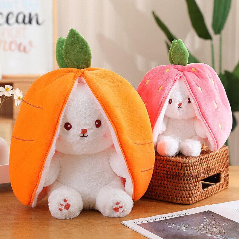 Soft bunny plush pillow for kids' rooms