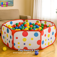 “Colorful kids polka dot ball pit by GoodBabyPakistan”