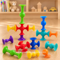 Kids suction construction toy set