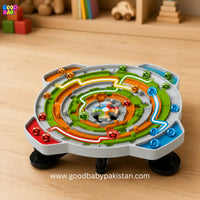 Colourful marble maze board game for children