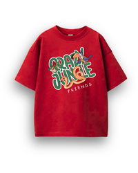 Crazy Jungle Friends Tee in premium cotton