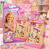 DIY jewelry machine for kids in pink color