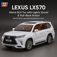Diecast Lexus LX570 1:24 pullback SUV with lights and sound
