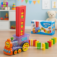 Motorized Domino Train with Lights & Sound – Educational Toy Pakistan