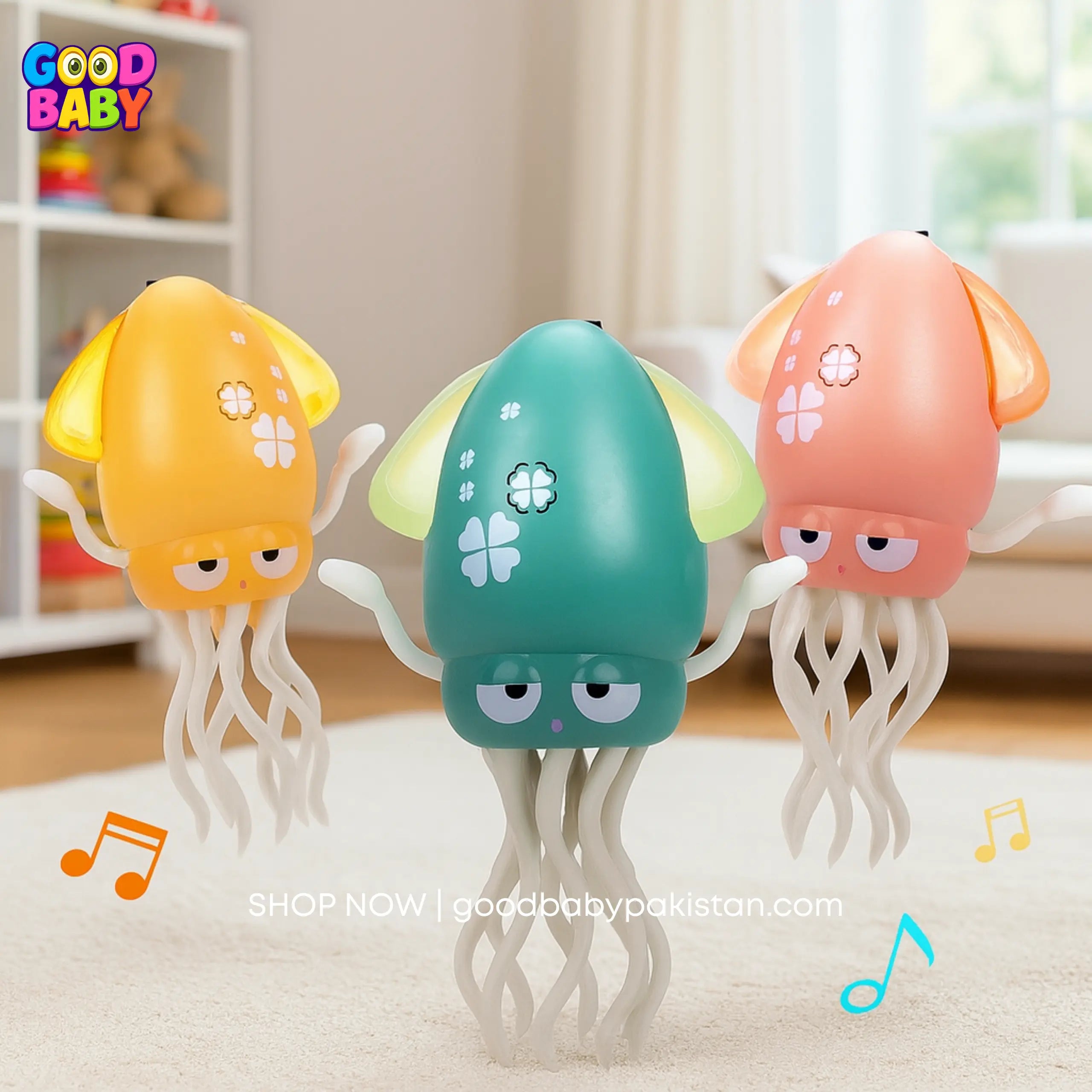 Musical Dancing Octopus Toy for Kids - GOODBABYPAKISTAN