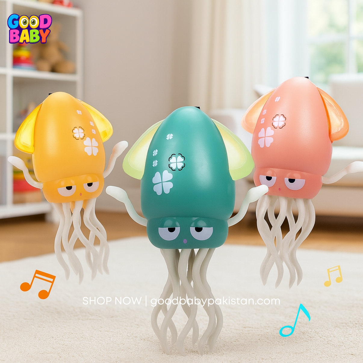 Electric Dancing Octopus Toy with LED lights