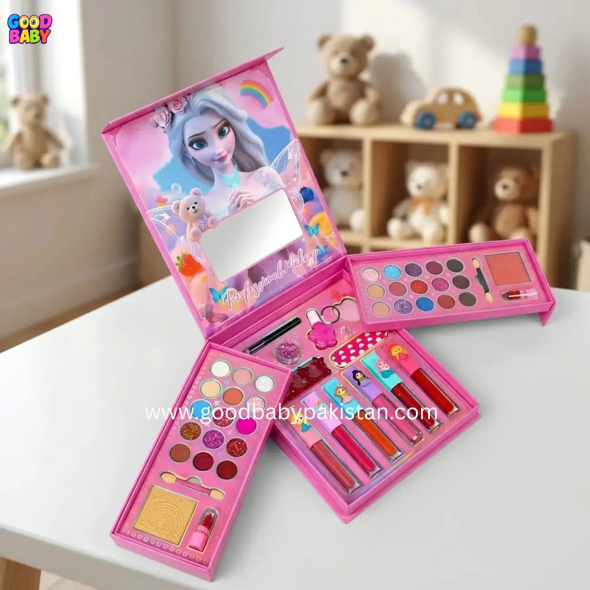 Frozen-inspired kids princess makeup kit