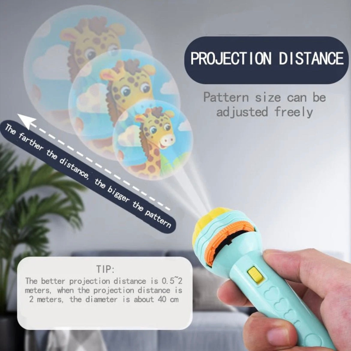 Cartoon Projector Torch Educational TOY