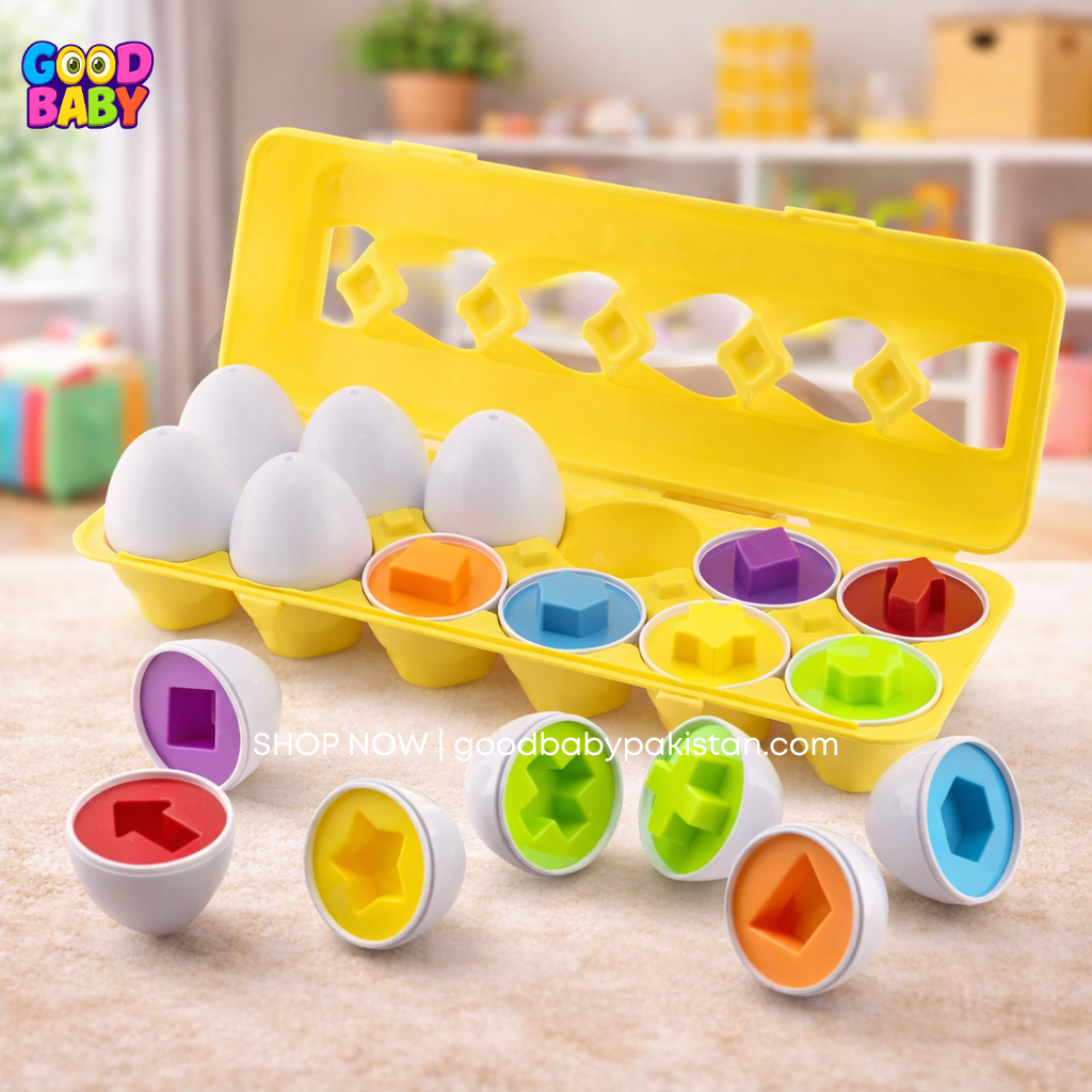 Montessori matching eggs toy for toddlers