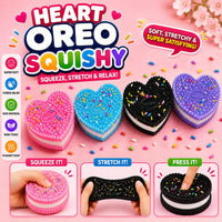Heart Oreo Squishy Toy Set for kids in Pakistan
