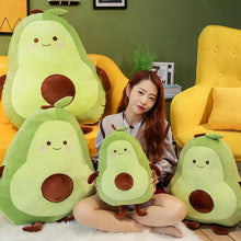 Cute Smiling Avocado Plush Toy (35CM) – Super Soft, Huggable Stuffed Fruit Perfect for All Ages and Gift-Giving"