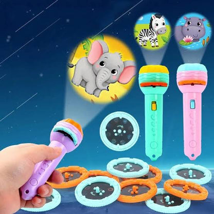 Cartoon Projector Torch Educational TOY