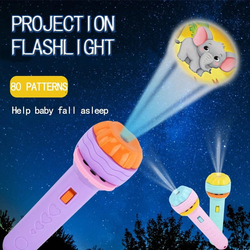 Cartoon Projector Torch Educational TOY