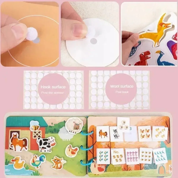 Baby Busy Book My First Quiet Book Paste Learning Educational Toys