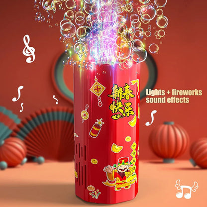 Electric Musical Fireworks Bubble Machine