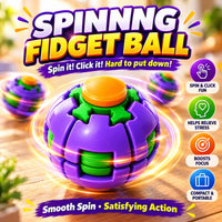 Kids Button Decompression Ball sensory fidget toy - front view