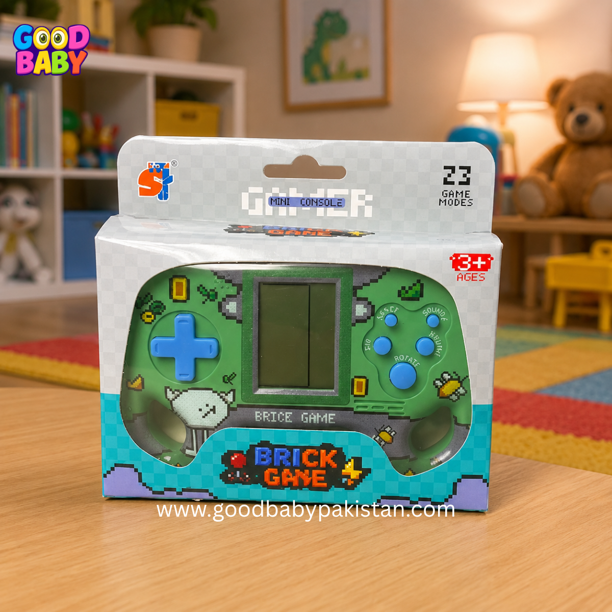 Kids Brick Game Handheld Console with 23 Game Modes