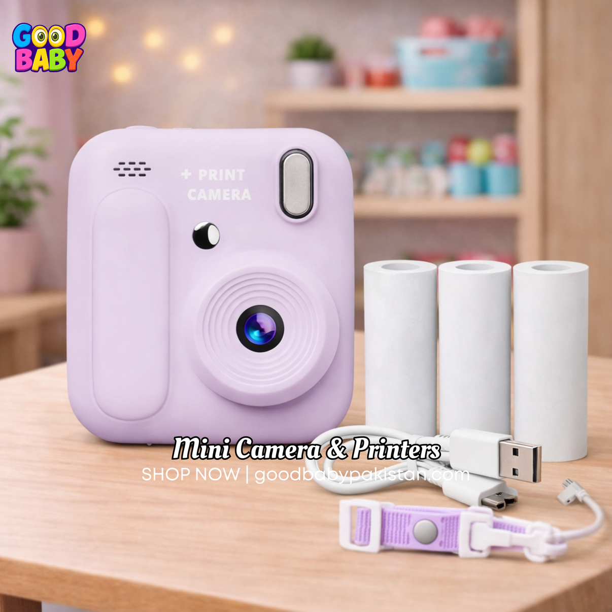 Kids Dual HD Instant Print Camera with 1080P video for children – instant photo printing kids photography toy in Pakistan by GoodBabyPakistan