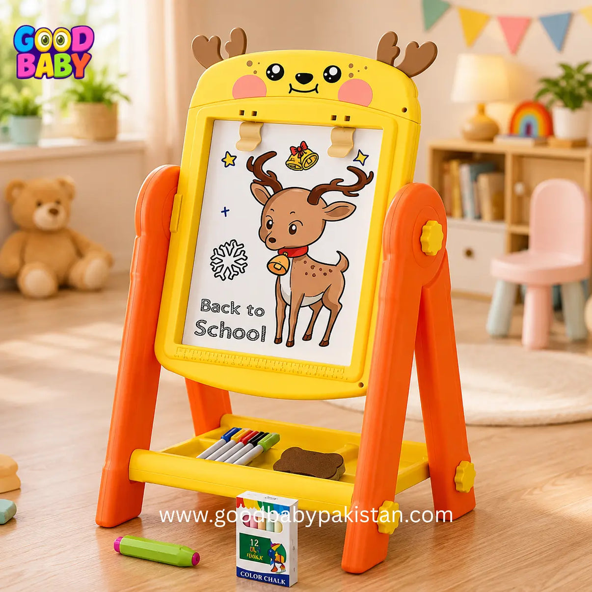 Kids Standing Art Easel Drawing Board in Pakistan