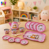 Kids Tea Set Pakistan pink pretend play toy by GoodBabyPakistan