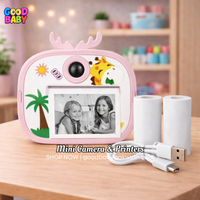 Kids digital camera with instant printing