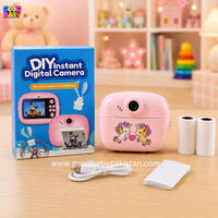 Kids digital camera with instant printing feature