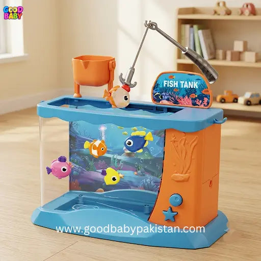Kids fishing toy with colorful fish